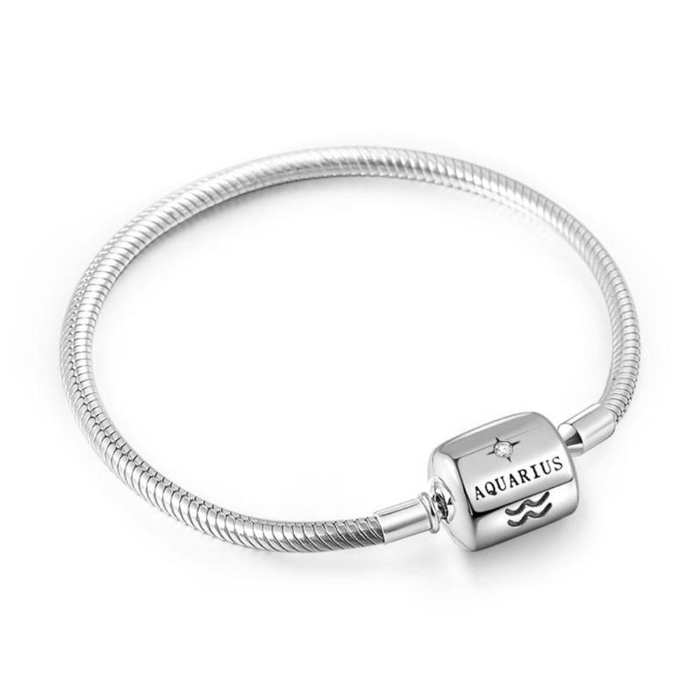 Pulsera Constelación Acuario Plata