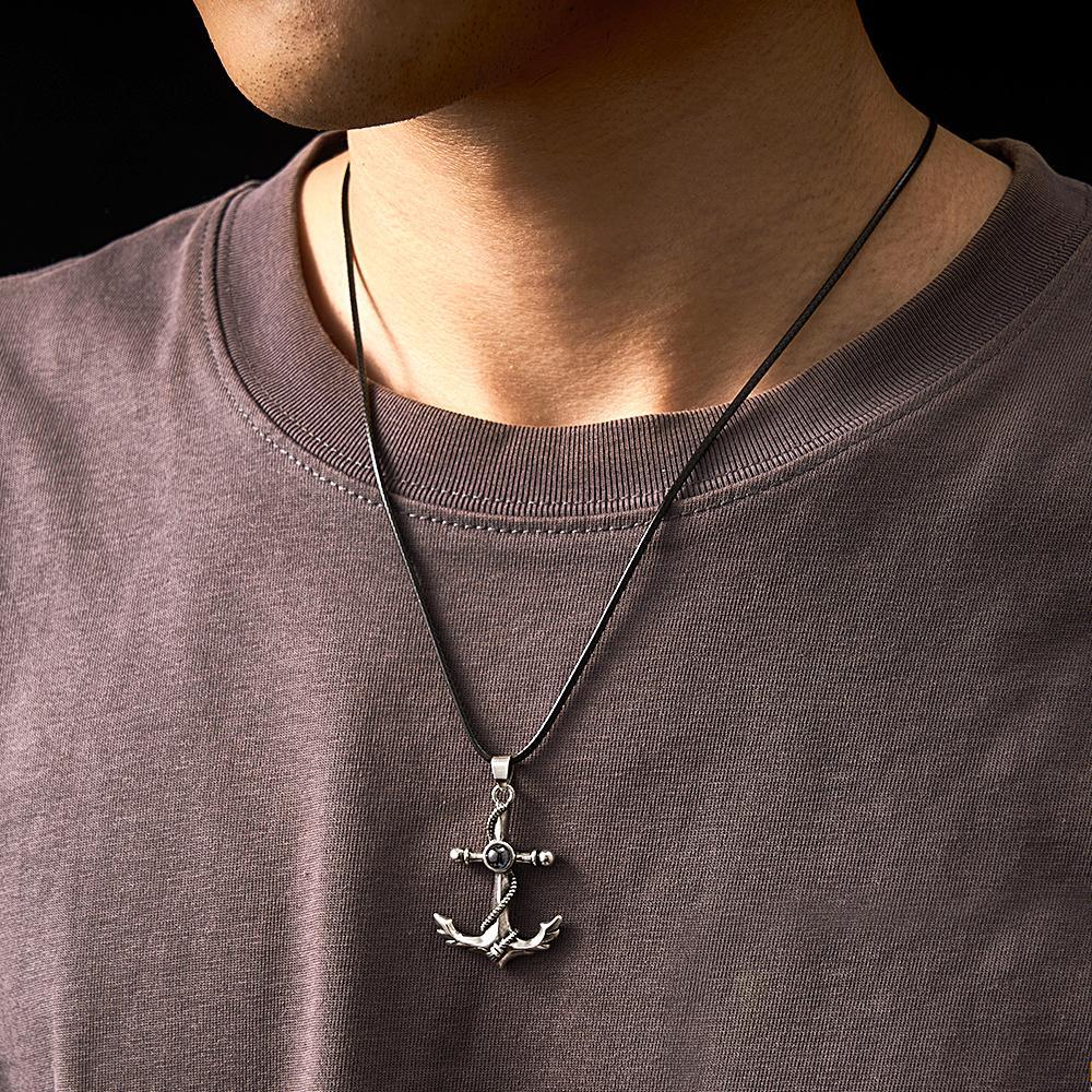 Collar De Proyección Personalizado, Regalos Creativos Para Parejas Con Ancla - TuNombrecollar