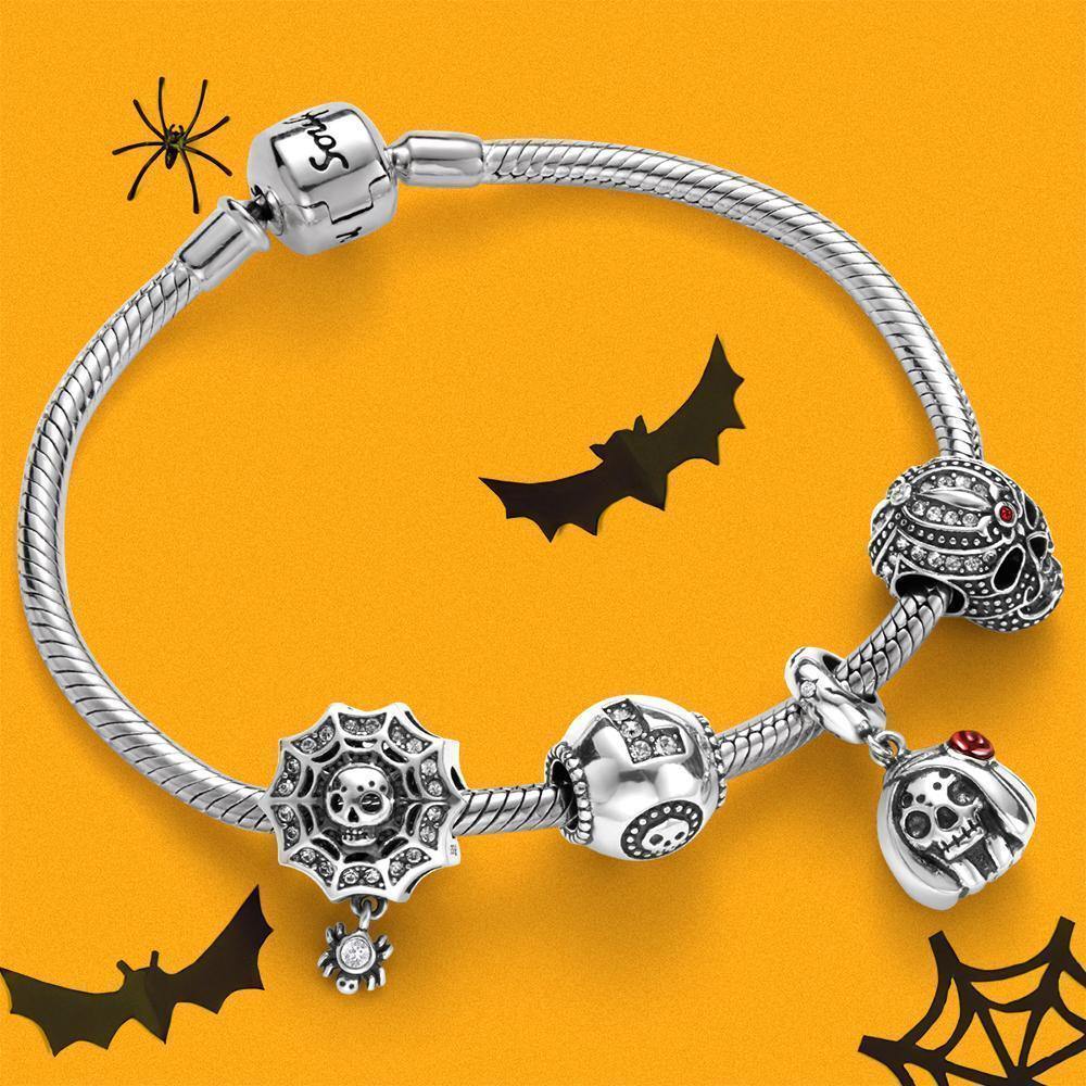 Pulsera Completa Charm Dise?O Único Plata