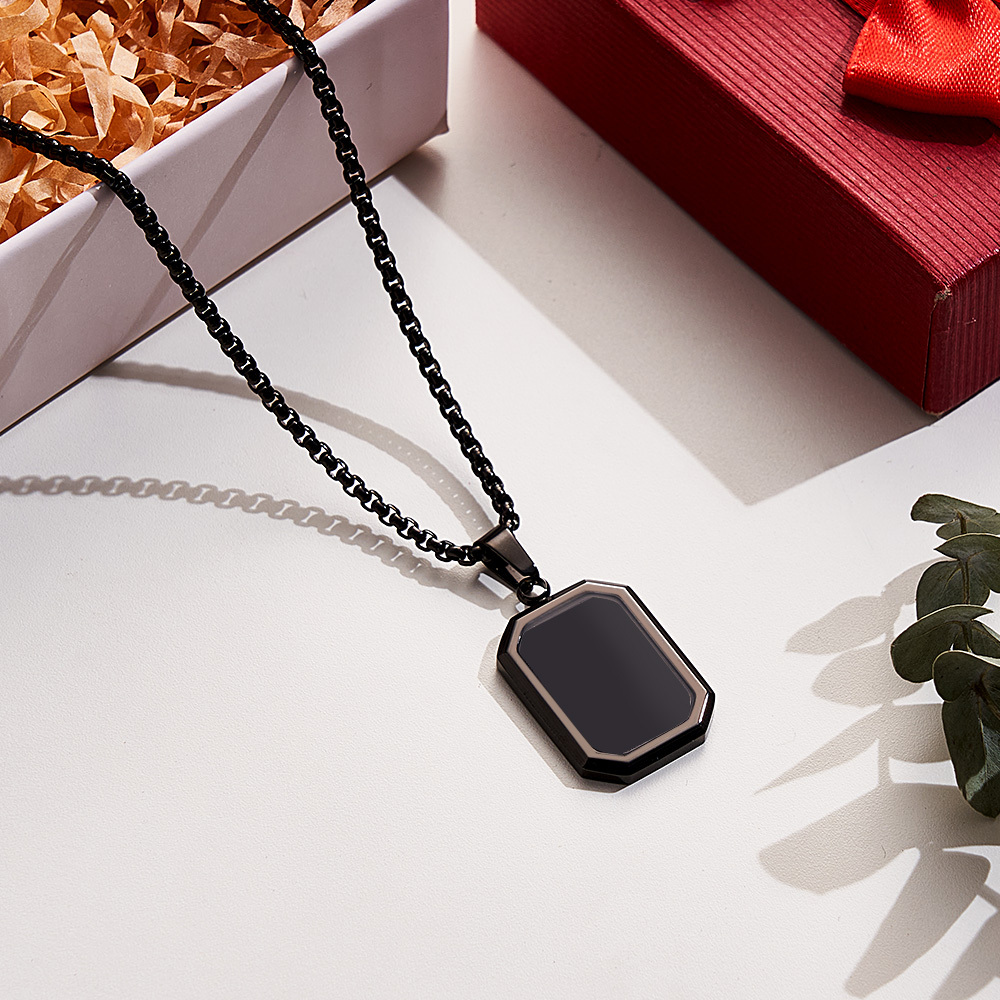 Regalos Para El Día Del Padre: Collar Mágico Con Foto Personalizada De Corazón Oculto, Collar Con Foto Oculta En Frío, Collar Con Imagen Que Revela El Calor, Regalos Para Él - 