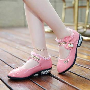 Tobillera con nombre para ni?os chapada en oro rosa - Longitud ajustable