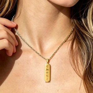Collar Personalizado Con Cartucho De Jeroglíficos Egipcios, Regalo De Joyería Con Nombre Antiguo Personalizado Para Ella - 
