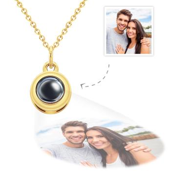 Colgante Circular, Collar De Proyección De Fotos Personalizado, Joyería Bonita Personalizada, Regalos De Aniversario - TuNombrecollar