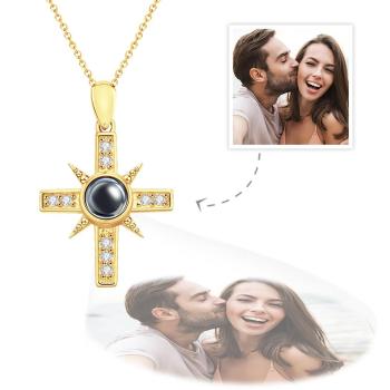 Collar Personalizado De Proyección De Fotos Cruzadas, Regalos Personalizados De Joyería Fotográfica Para Mujeres - TuNombrecollar