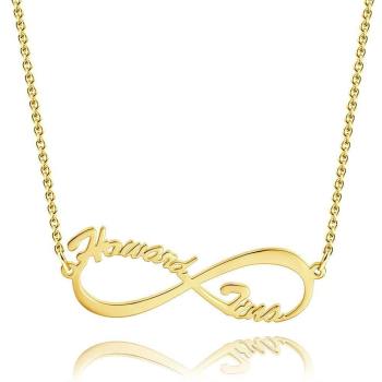 Infinity Name Necklace Rose Gold Plated - yournamencklaceuk