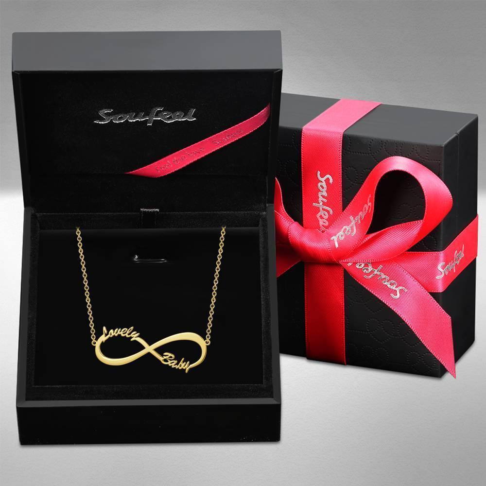 Children's Infinity Name Necklace 14K Gold Plated - yournamencklaceuk