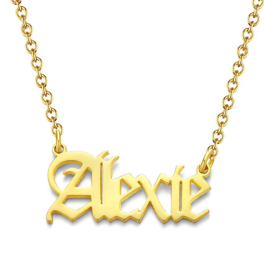 Collar Dorado Con Nombre Estilo 'carrie' Regalos Para Ella - TuNombrecollar