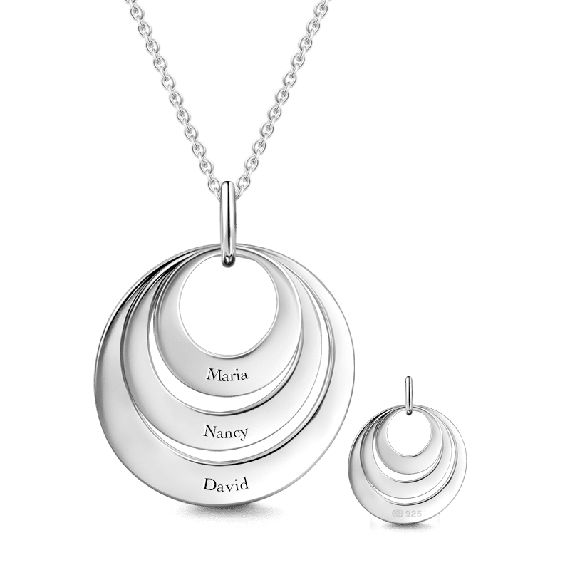 Regalo para Mamá - Collar de Tres Discos Grabados