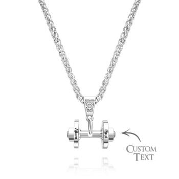 Collar Personalizado Con Dije De Mancuernas Para Papá, Colgante De Moda, Regalo Del Día Del Padre - TuNombrecollar