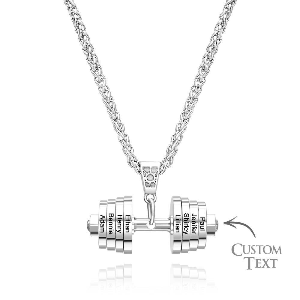 Collar Personalizado Con Dije De Mancuernas Para Papá, Colgante De Moda, Regalo Del Día Del Padre - TuNombrecollar
