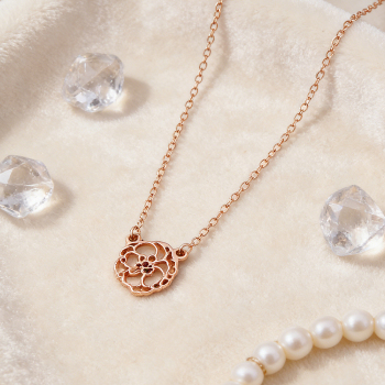 Collar Personalizado Con Flor De Nacimiento Y Piedra De Nacimiento, Colgante Familiar, Delicado Colgante Personalizado Con Flor De Nacimiento, Collar Familiar Con Flor De Nacimiento. - 
