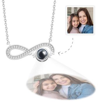 Collar De Proyección Personalizado Símbolo Del Infinito Regalos Creativos De Simplicidad - TuNombrecollar