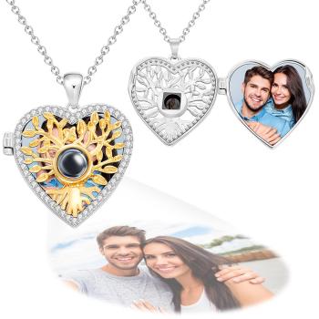 Collar De Proyección De Fotos Personalizado Con Tapa Abatible, Regalos Exquisitos - TuNombrecollar