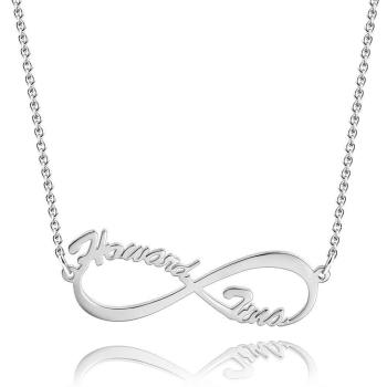 Infinity Name Necklace 14K Gold Plated - yournamencklaceuk