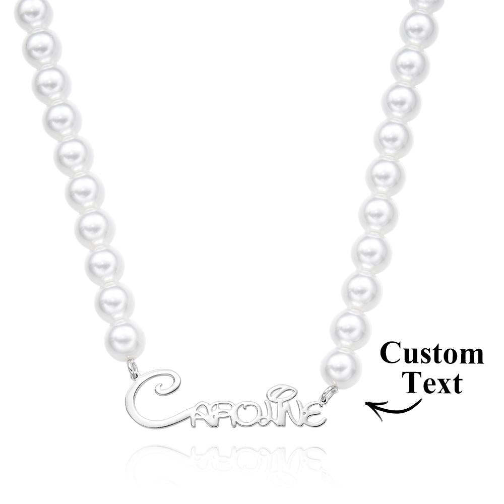 Collar De Perlas Con Nombre Personalizado, Regalo Clásico Para Niña - TuNombrecollar