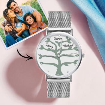Reloj Con Nombre Personalizado Reloj De Pulsera De Aleación Para Mujer De 36 Mm Los Mejores Regalos (1-9 Nombres)