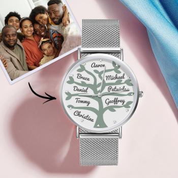 Reloj Con Nombre Personalizado Reloj De Pulsera De Aleación Para Mujer 36 Mm Regalos Para Mejores Amigos (1-9 Nombres)