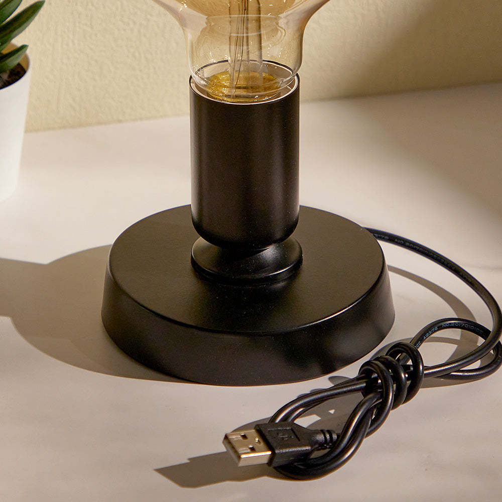 Portalámparas Usb Vendedor Caliente Negro - TuNombrecollar