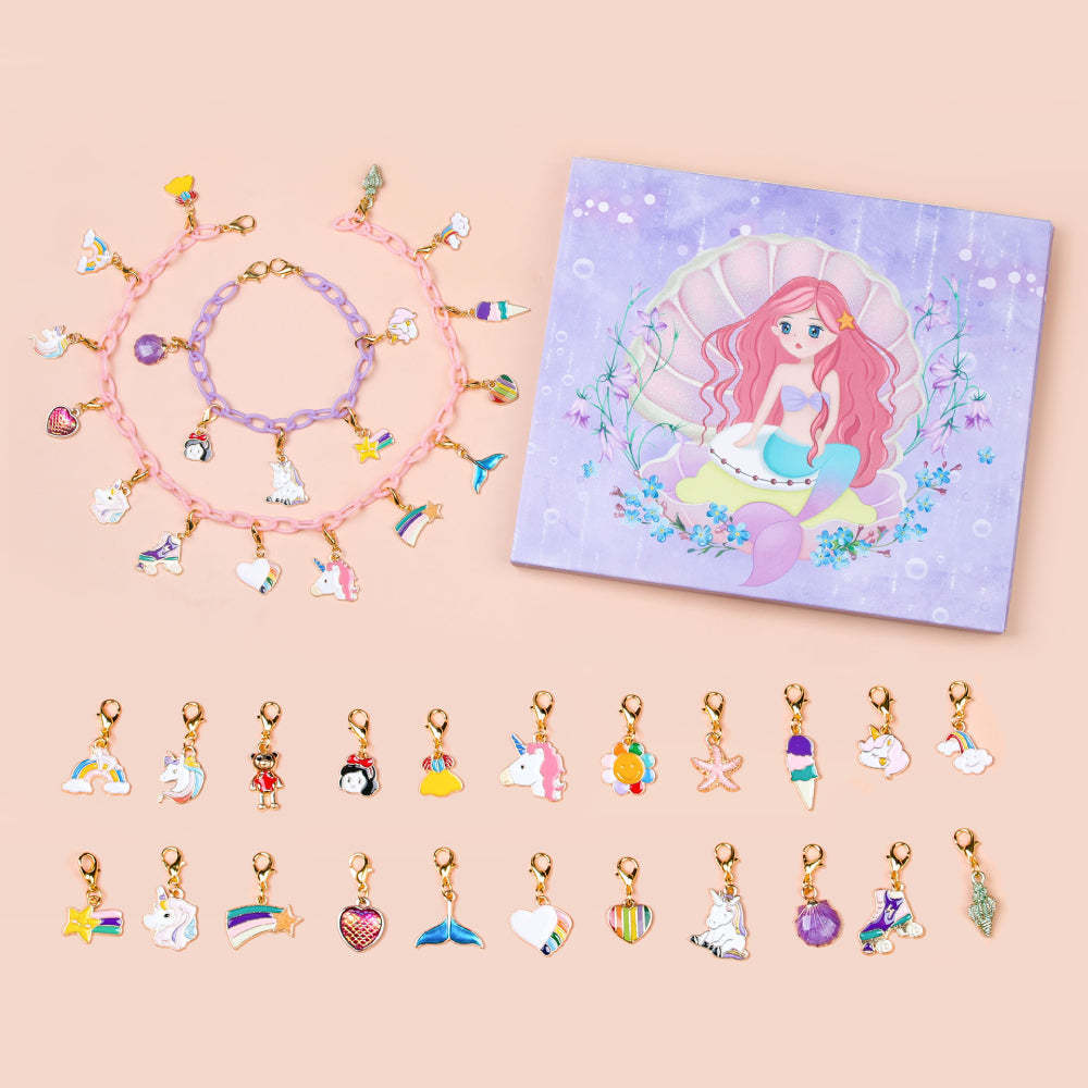 Calendario De Adviento De Navidad 24 Días Diy Pulsera De Navidad Regalos Para Niños - TuNombrecollar