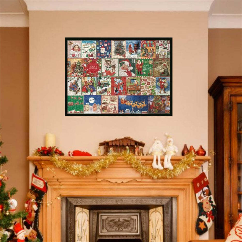 Calendario De Adviento Rompecabezas De Navidad - 24 Cajas Rompecabezas De Cuenta Regresiva De Navidad Juguete De Regalo Para Niños Y Adultos - TuNombrecollar