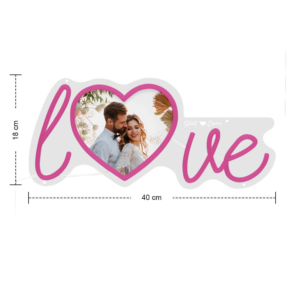 Lámpara De Neón Personalizada Con Foto Y Nombre Love Heart - TuNombrecollar