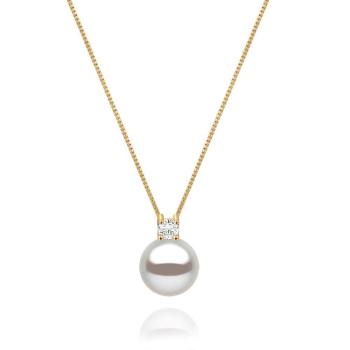 Collar De Perlas Cristalinas 18K Oro - Oro