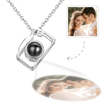 Regalos Creativos Personalizados De La Forma De La Cámara De La Proyección Del Collar De La Foto - TuNombrecollar