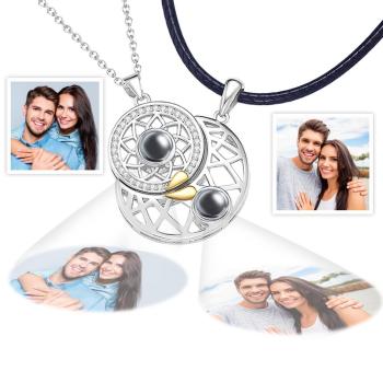 Regalos Fotográficos Personalizados Proyección Sol Y Luna Pareja Regalos Conmemorativos - TuNombrecollar