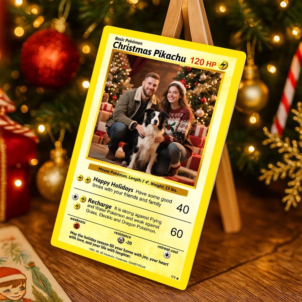 Tarjeta Personalizada De Pareja Fantástica – Tarjeta Coleccionable Mágica Personalizada, Regalo Para Navidad De 2025 - 