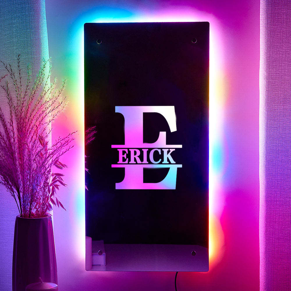 Regalo Familiar Con Monograma De Espejo De Pared Con Letras Personalizadas - TuNombrecollar