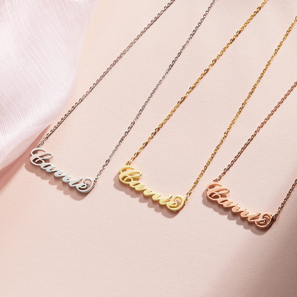 Collar Dorado Con Nombre Estilo 'carrie' Regalos Para Ella - TuNombrecollar