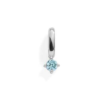 Charm Circonita Azul - Plata - TuNombrecollar