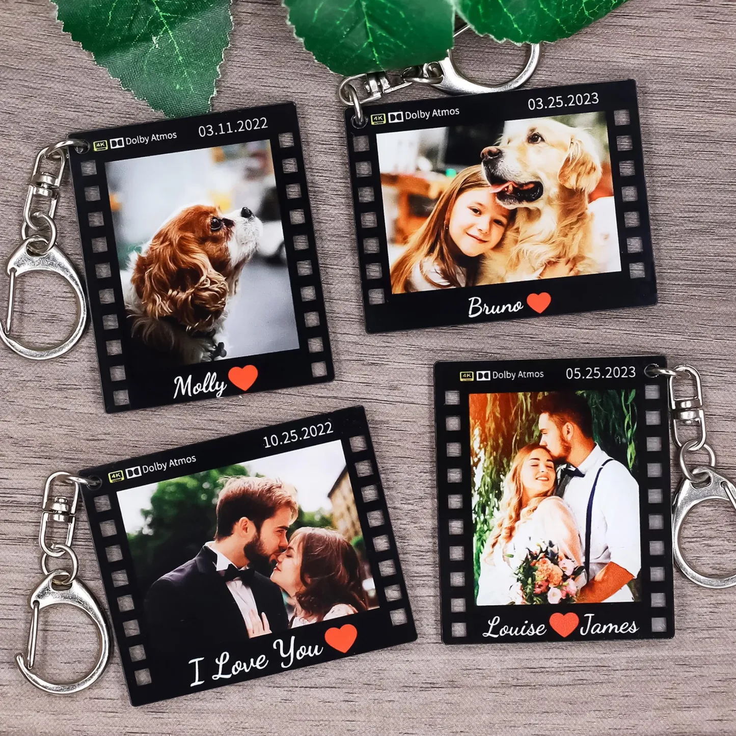 Llavero Con Foto Personalizada, Llavero Con Marco De Película, Tira De Película, Regalo De San Valentín - 