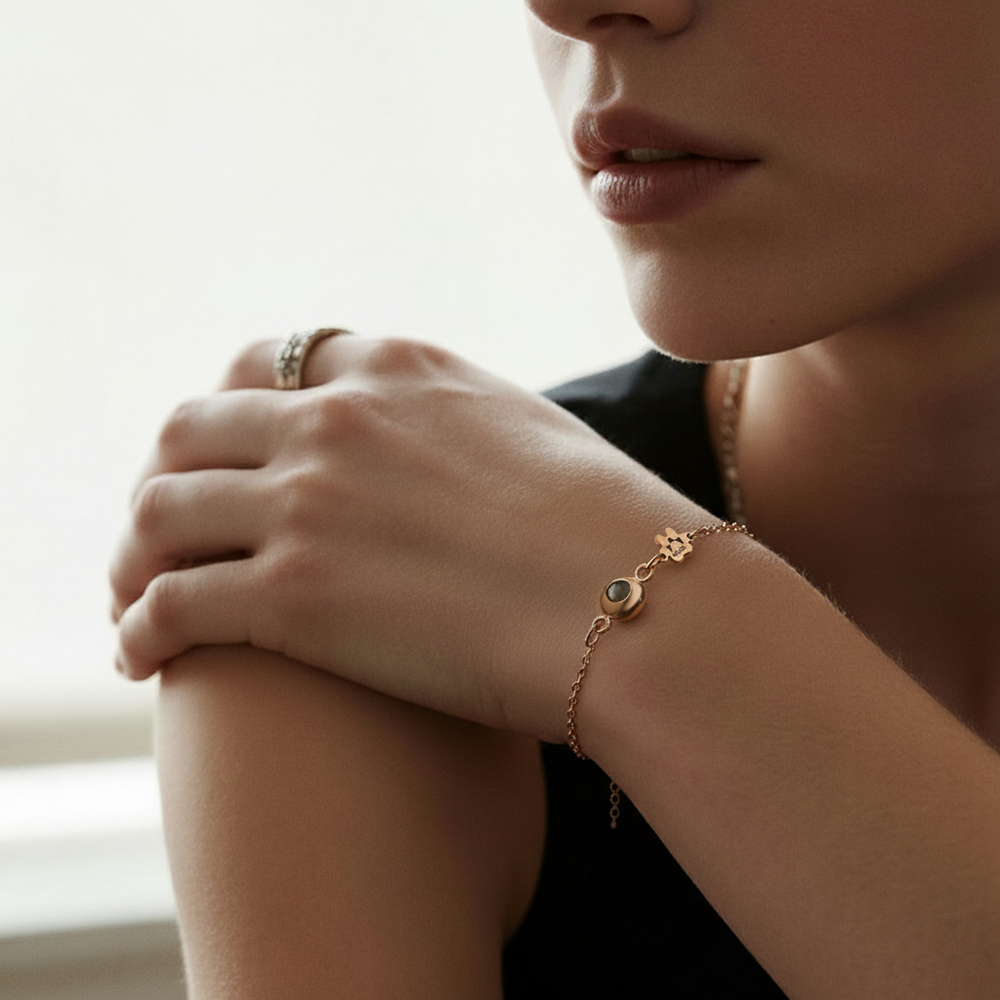 Pulsera Con Nombre De Mascota Con Foto, Pulsera De Proyección De Mascota Personalizada Para Mujer, Regalo Para Amantes De Mascotas - 