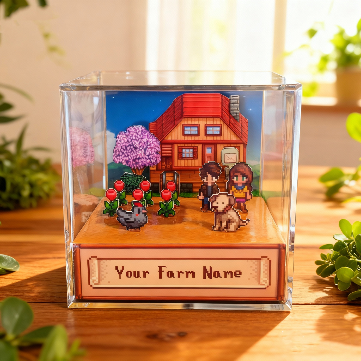 Cubo De Diorama 3d Sdv Personalizado, Cubo De Escena De Píxeles De The Valley, Regalo Para Gamers Y Decoración Del Hogar - 