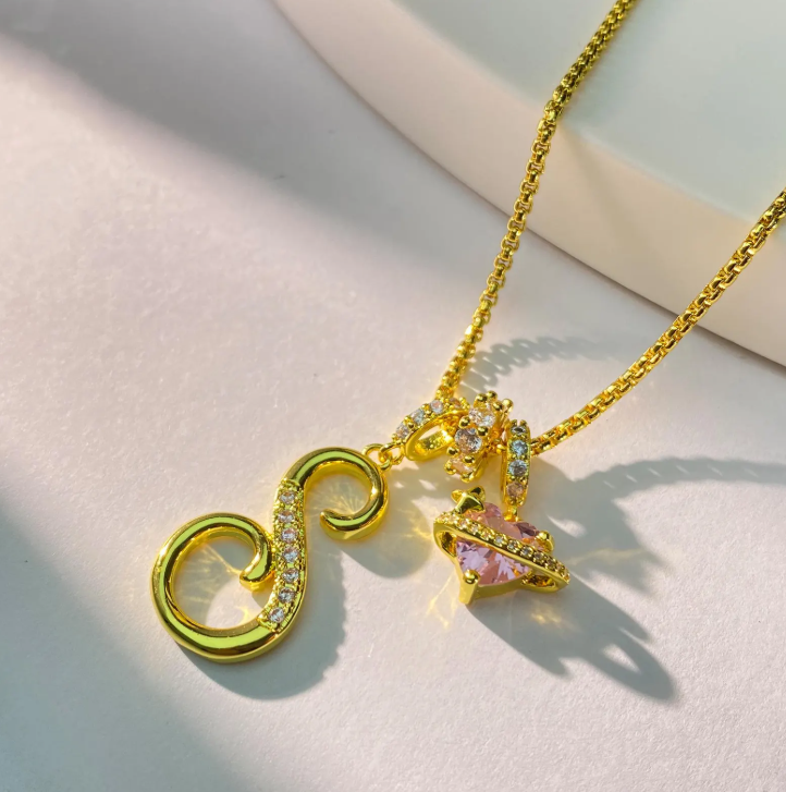 Collar Con Letra De Diamante Personalizado Y Colgante Con Letra De La A A La Z Personalizado, Regalo De Joyería Para Mujer - 