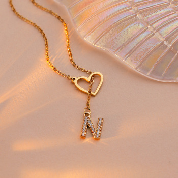 Collar Con Inicial Personalizado, Collar Con Colgante De Inicial Personalizado, Collar Minimalista Con Una Sola Letra, Regalo Para Ella - 