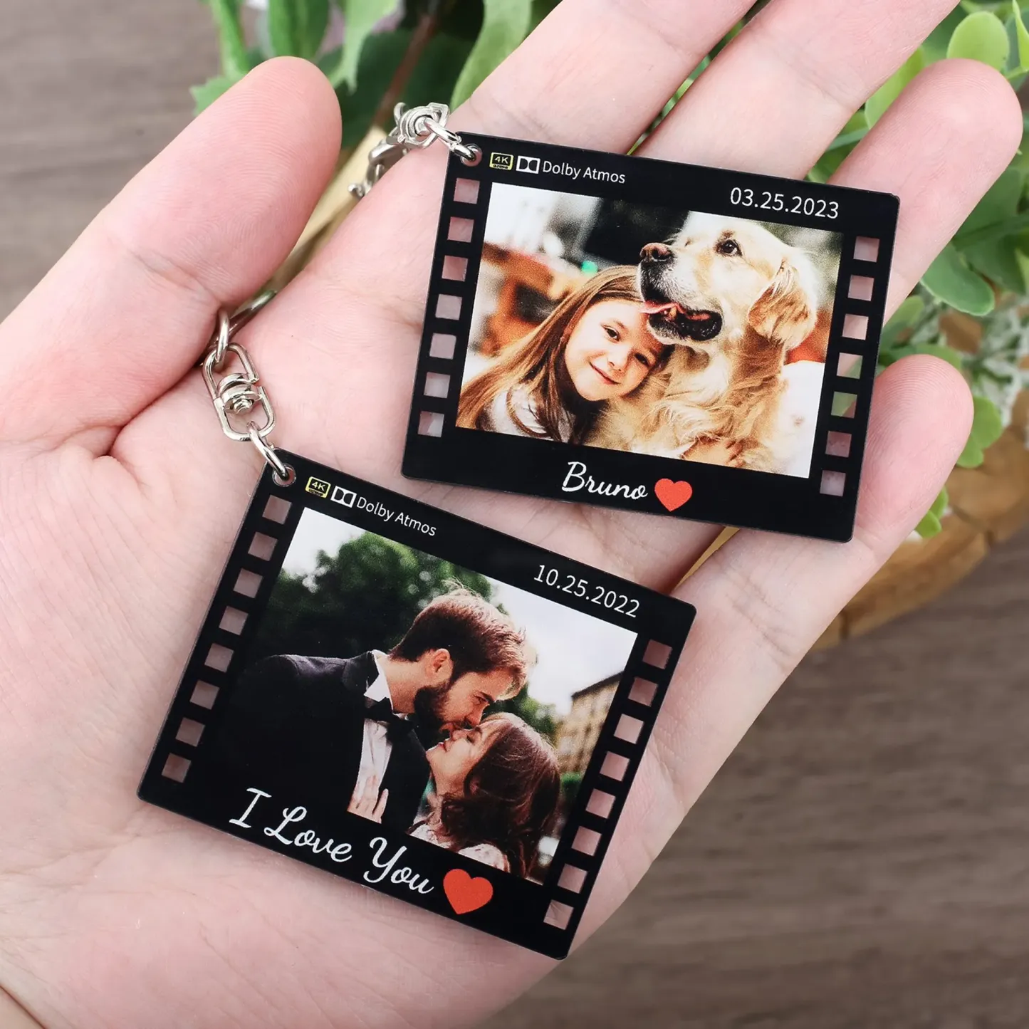 Llavero Con Foto Personalizada, Llavero Con Marco De Película, Tira De Película, Regalo De San Valentín - 