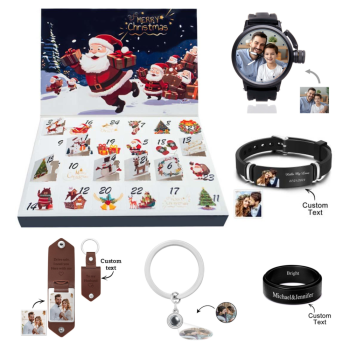 Caja Ciega Sorpresa Para Regalo De Joyería De Navidad, Pulseras, Relojes Y Anillos, Caja De Regalo Con Cuenta Atrás Y Calendario De 24 Pulgadas Para Novio - TuNombrecollar