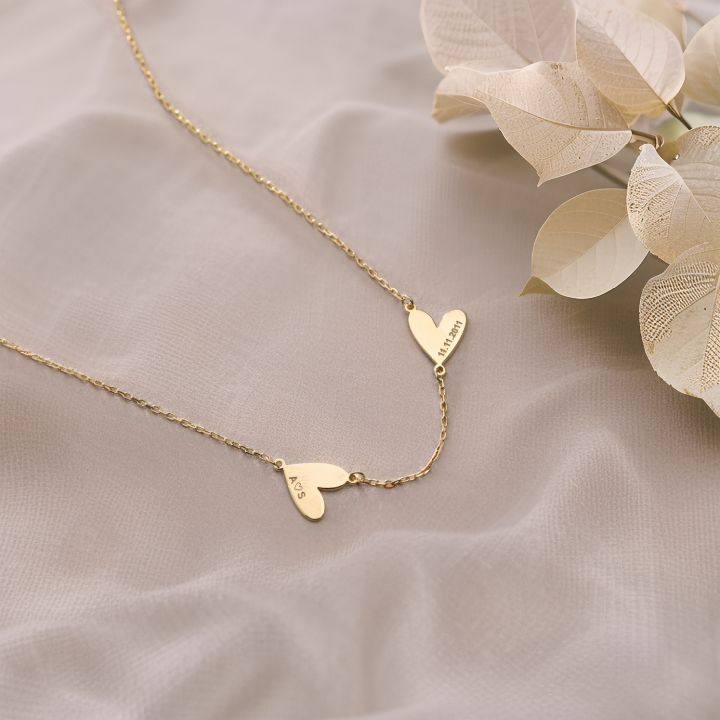 Collar Personalizado Con Nombre Familiar En Forma De Corazón. Collar Personalizado Con Múltiples Nombres En Forma De Corazón. Regalos Familiares. - 