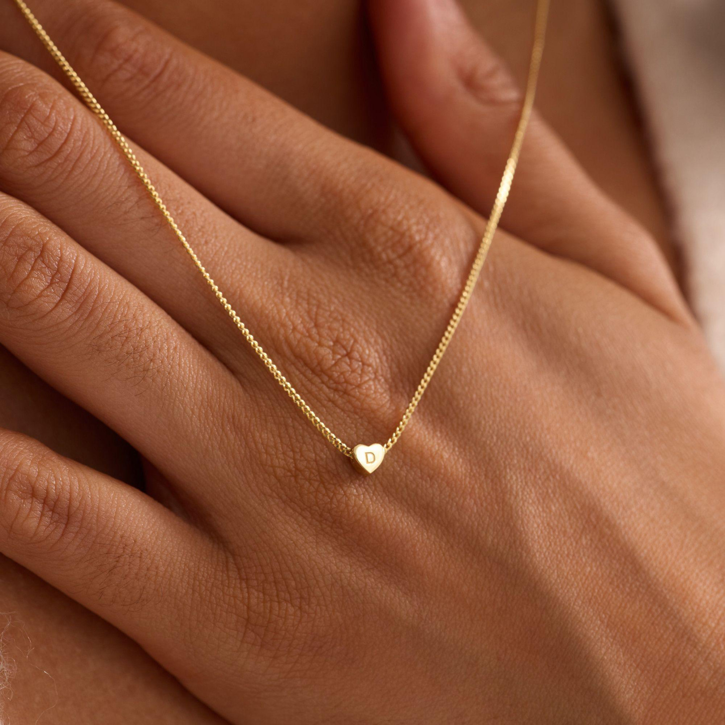 Collar De Corazón Con Inicial Personalizado. Collar De Corazón Con Inicial De Pareja Personalizado. Collar Con Inicial Para Familiares O Amantes. Regalos Para Ella. - 