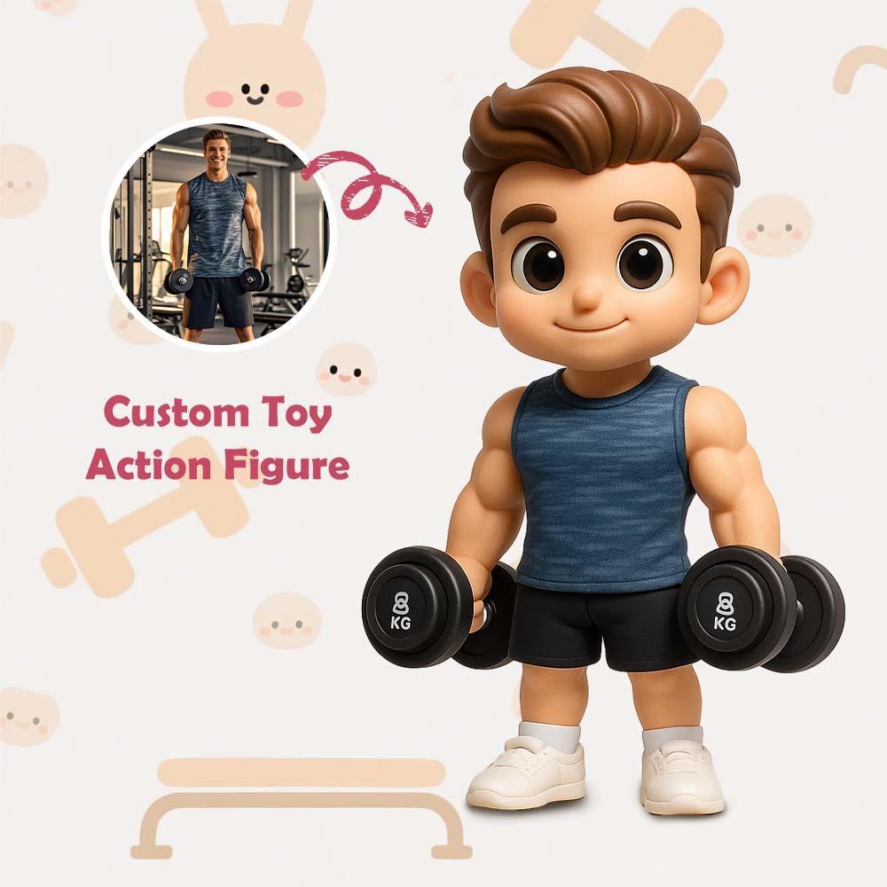 Action Figure 3d Personalizzata: Trasforma La Tua Foto In Un Regalo Unico Per Gli Amanti Dello Sport - 