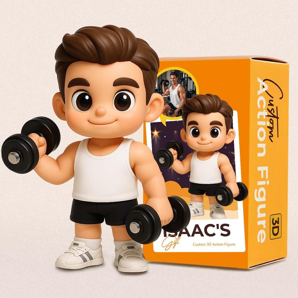 Action Figure 3d Personalizzata: Trasforma La Tua Foto In Un Regalo Unico Per Gli Amanti Dello Sport - 