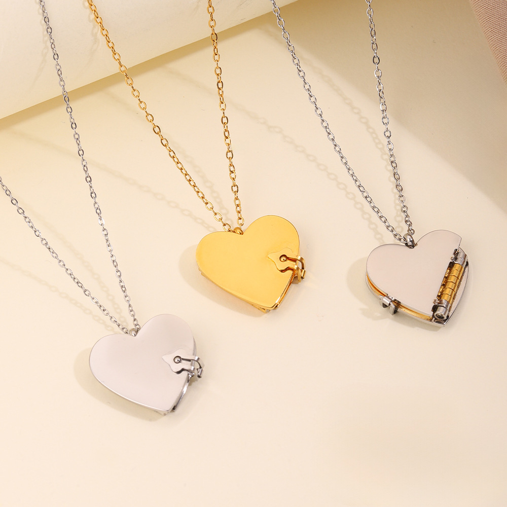 Collana Con Medaglione A Libro Personalizzato, Ciondolo Con Libro Con Messaggio Personalizzato Di Sette Pagine, Lettera D'amore Segreta, Regalo Di Anniversario - 