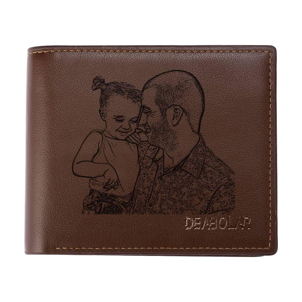 Father's Day Gifts - Photo Engraved Wallet Gift for Men - yournamenecklaceuk