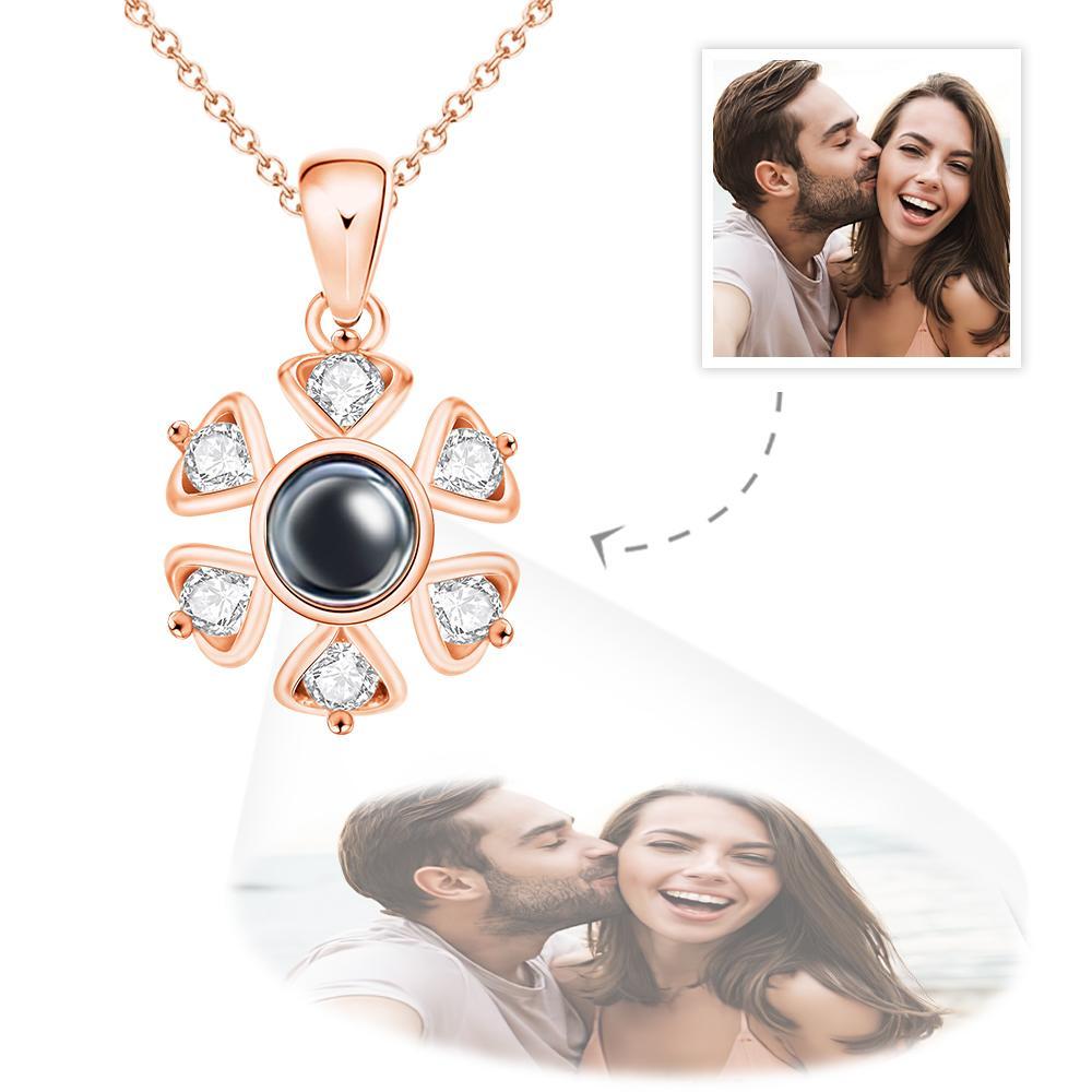 Collana Personalizzata Per Proiezione Fotografica Collana Personalizzata Con Foto Di Girasole, Regalo Per Lei - tuacollananome