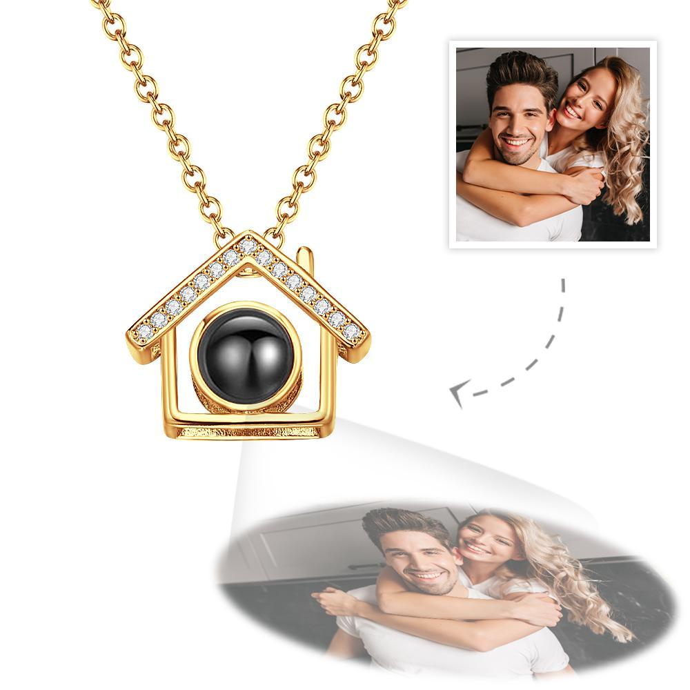 Collana Con Proiezione Fotografica Personalizzata I Nostri Regali Commemorativi Per La Coppia Di Casa - tuacollananome
