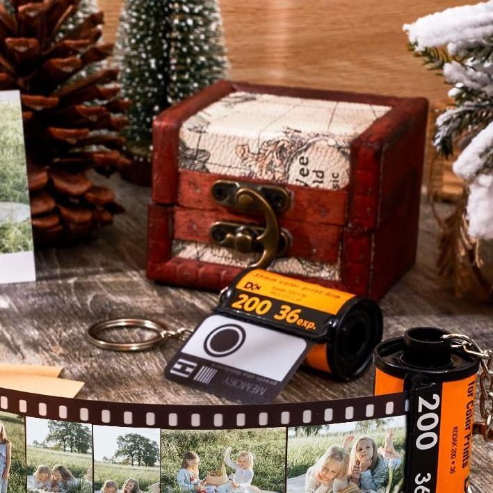 Portachiavi Personalizzato Con Rullino Fotografico E Foto - 