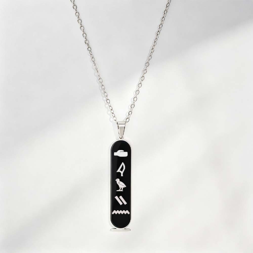 Collana Personalizzata Con Cartiglio Di Geroglifici Egiziani Regalo Personalizzato Di Gioielli Con Nome Antico Per Lei - 