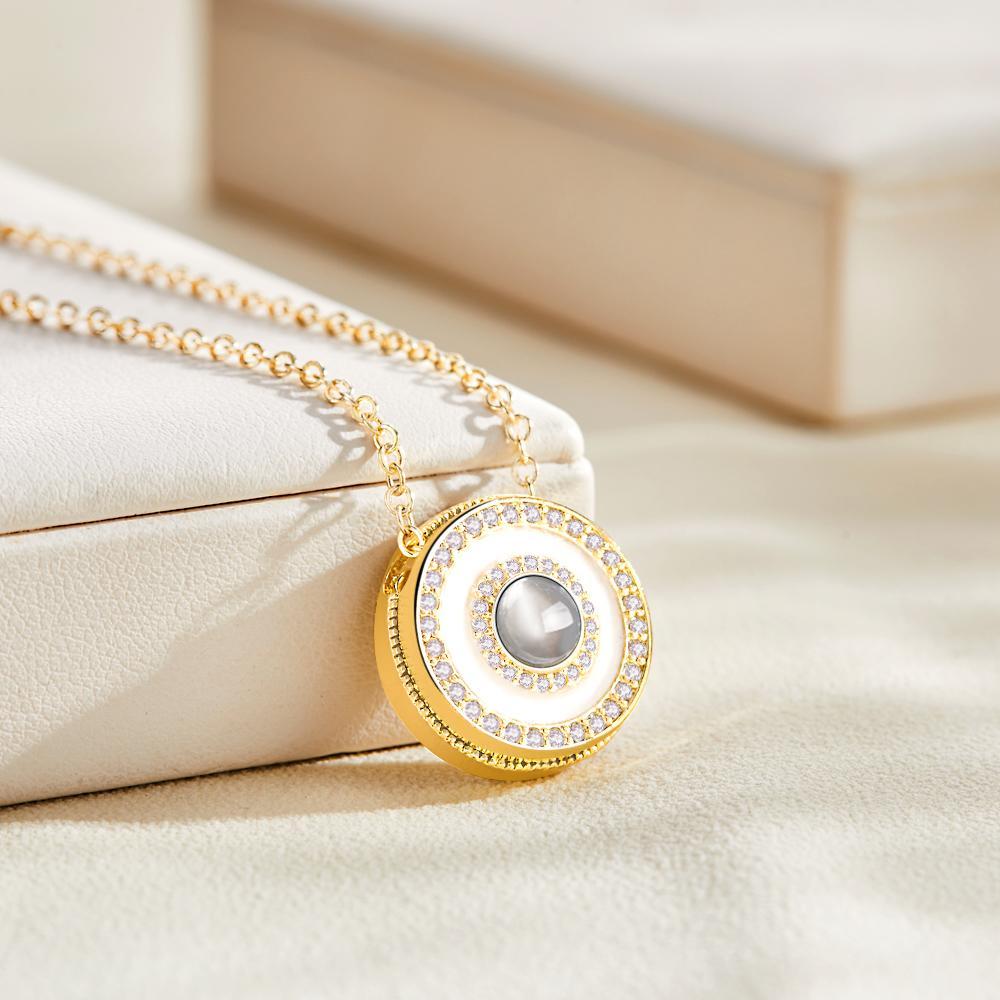 Collana Per Proiezione Fotografica Personalizzata Collana Con Foto Halo Regalo Creativo - tuacollananome